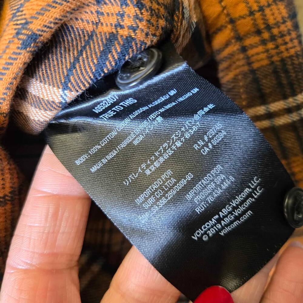 Volcom Caden Plaid Long Sleeve Flannel - New with tags ORP $65 Men's XXL - Picture 5 of 9